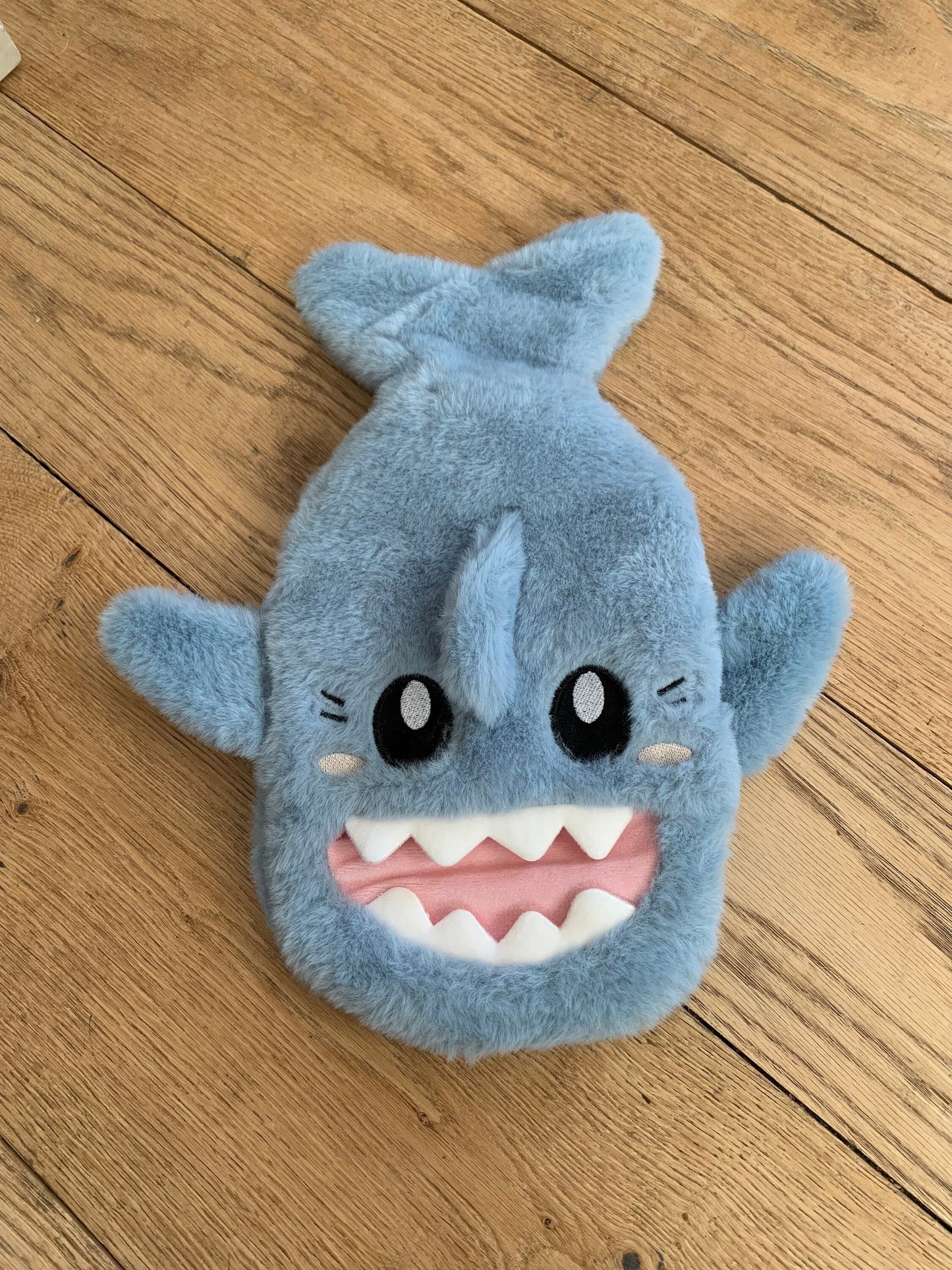Blue Plush Shark Hot Water Bottle